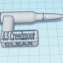 65 creedmore chamber flag 3d print model - Mito3D