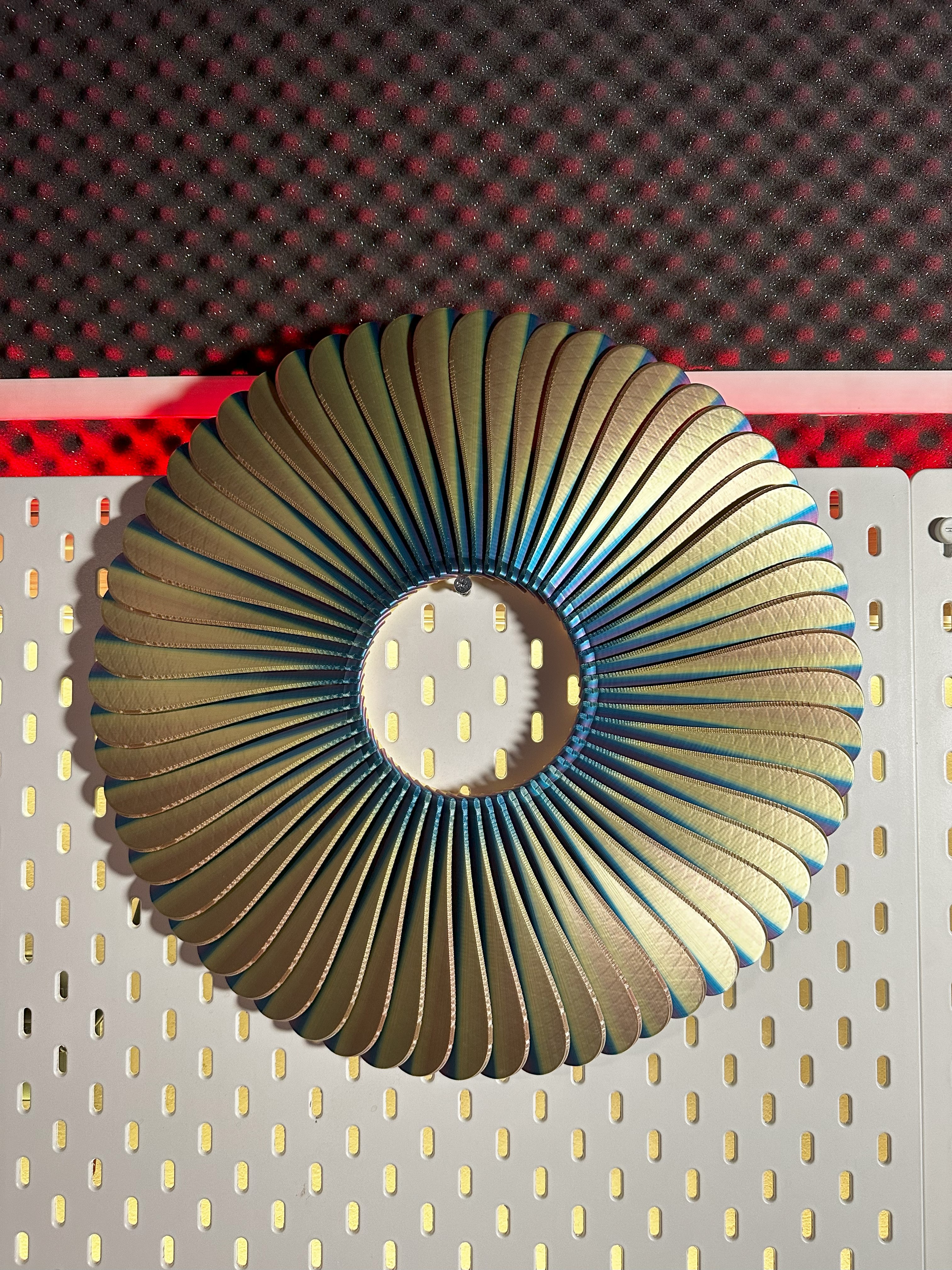 60 petal wall sculpture stl jet engine petals 3D print model - Mito3D