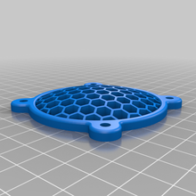 60mm hexagon honeycomb domed fan guard 3d print model - Mito3D