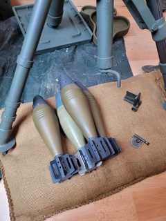 60mm mortaio conchiglia us ww2 3d print model - Mito3D