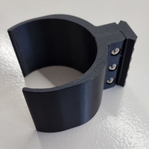 60mm picatinny adaptador bipé carbono garrafa 3D print model - Mito3D