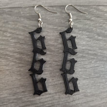 666 earrings jewelry goth 3d print model - Mito3D