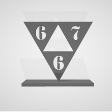 667 équipe déco Geler Corleone rap Oui nrm ovg Triangle 3d print model - Mito3D