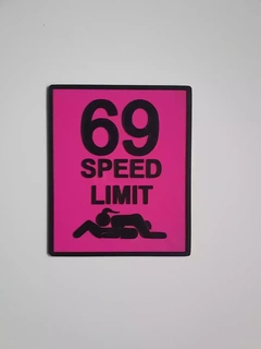 69 velocidad límite 69 limitar velocidad barato Arte Moda Pareja modelo decoración gracioso regalo bonito útil 3d print model - Mito3D
