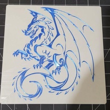 6 cor Dragão parede arte masmorras dragões vermelho Preto branco ouro azul verde 3d print model - Mito3D