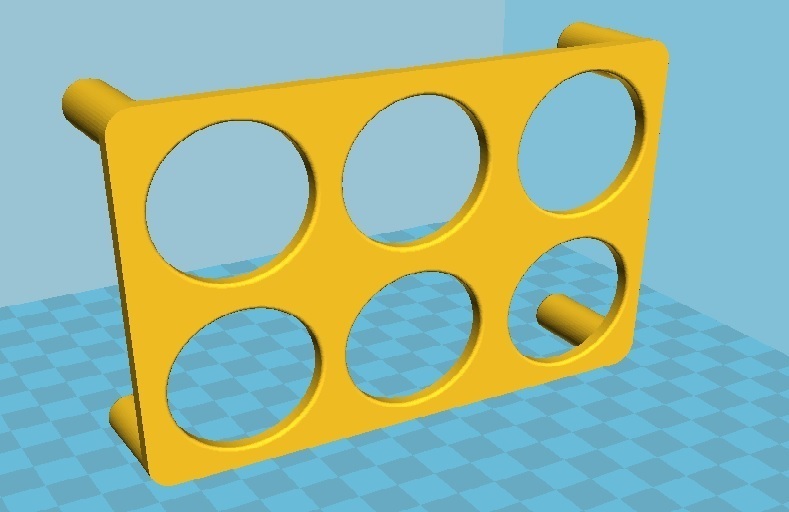 6 ovo geladeira suporte copo Geladeira Huevos casa 3D print model - Mito3D