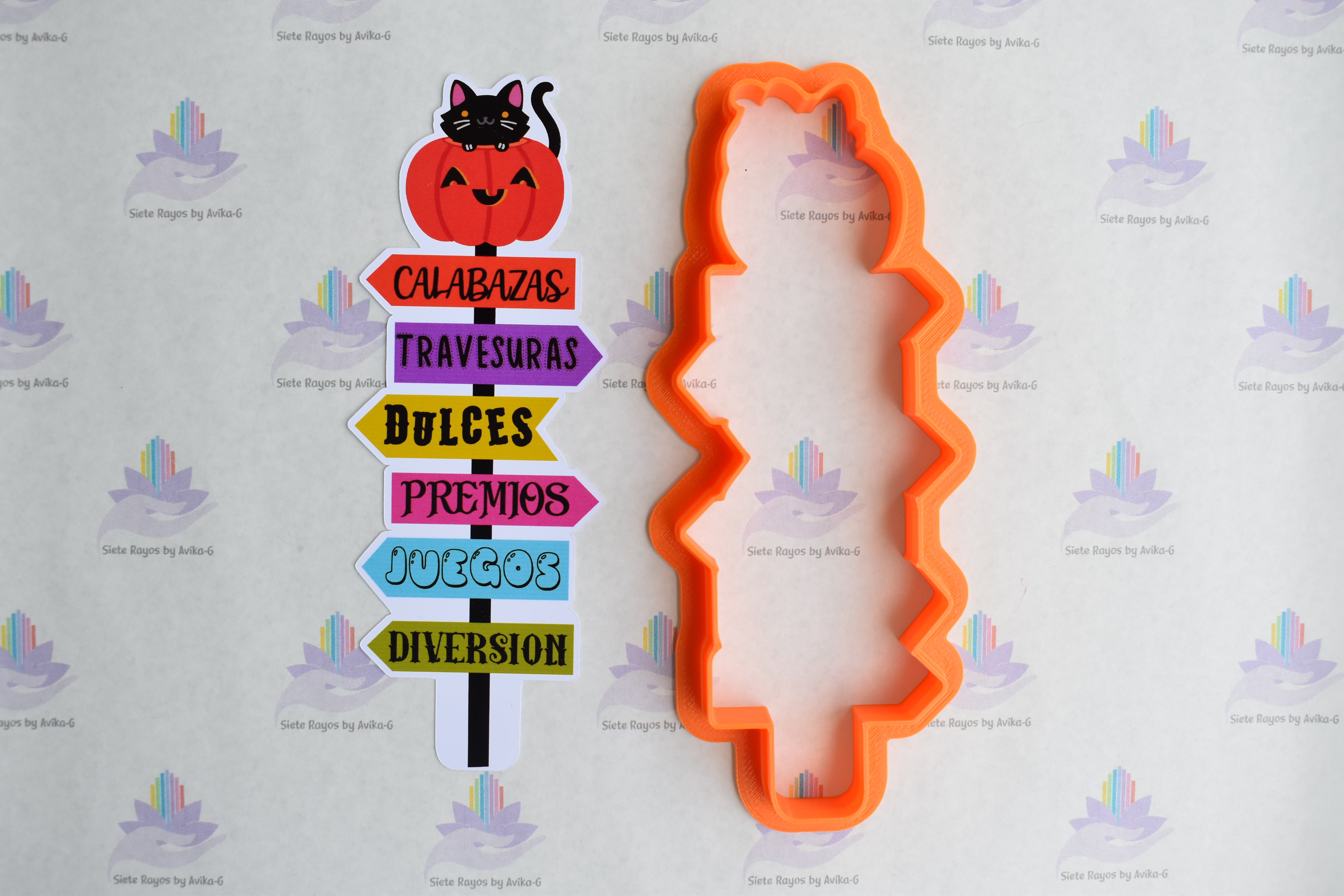 6 letro calabaza cortador galleta bruxas casa molde vidrado molde3d real glacê biscoito 3D print model - Mito3D