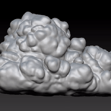 6 normal bulutlar baskı 3d print model - Mito3D
