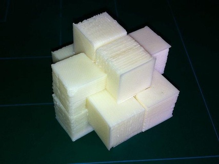 6 pezzi puzzle vari 3d bava makerbot giocattolo 3d print model - Mito3D