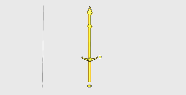 6 point sword plays games toys 3d print model - Mito3D