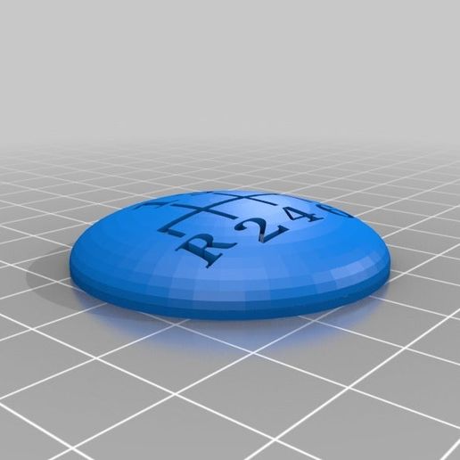 6 Rapidez botão boné mudança automotivo 3D print model - Mito3D