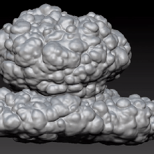 6 fırtına bulutlar baskı 3d print model - Mito3D