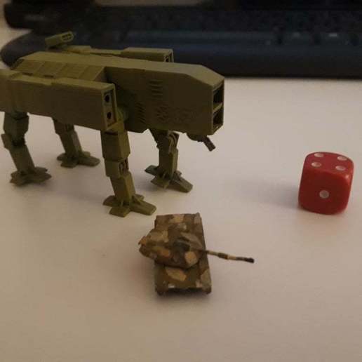 6mm gdi mammoth mkii heavy walker Spiel Fahrzeuge tiberian sun Befehl erobern 1 285 3D print model - Mito3D