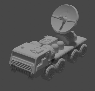 6mm Radar camión 8x8 remezclar battletech 1 285 mecha americano juego guerra 3d print model - Mito3D