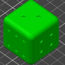 6-sided die game 3d print model - Mito3D