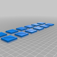 6x2 carré 25mm incliné fente miniature bases personnalisé toy_game_accessories 3d print model - Mito3D