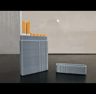 7 cigarette Fall Mantel dünn stoßfest 3d print model - Mito3D