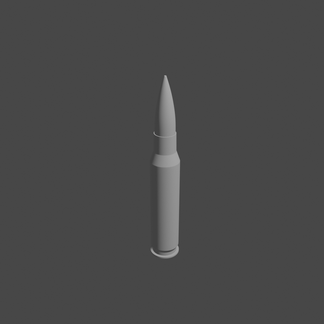 762 bullet 3D print model - Mito3D