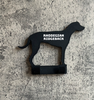 70 rhodegian ridgeback dog lead hanger Home hook wall organiser personalised pet lover decor quirky wheaton terrier 3d print model - Mito3D