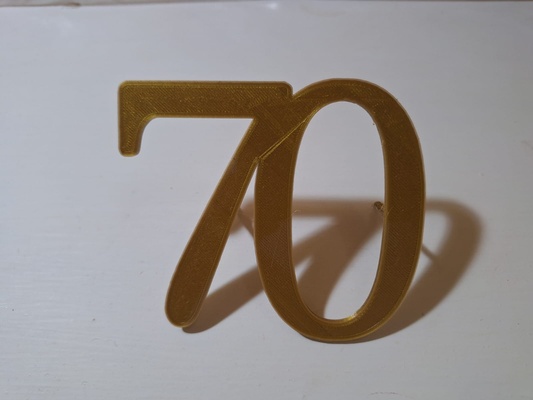 70 topper kuchen cumpleaños feliz taufe hochzeit 3d print model - Mito3D