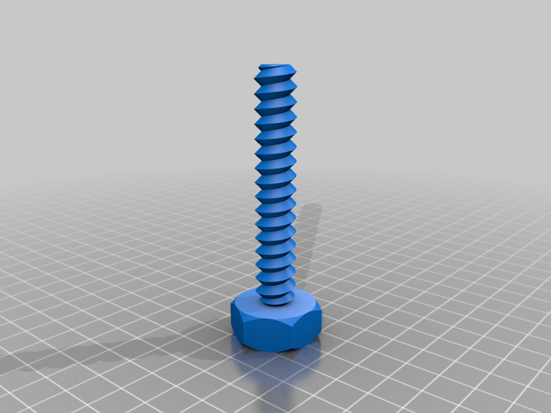 70mm juguete tornillo 3D print model - Mito3D