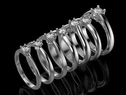 7 Fidanzamento squillare gioielleria Stampa 3dprinted stampabile anelli design gioiello d'oro moda stampa oro prototipazione argento nozze 3d print model - Mito3D