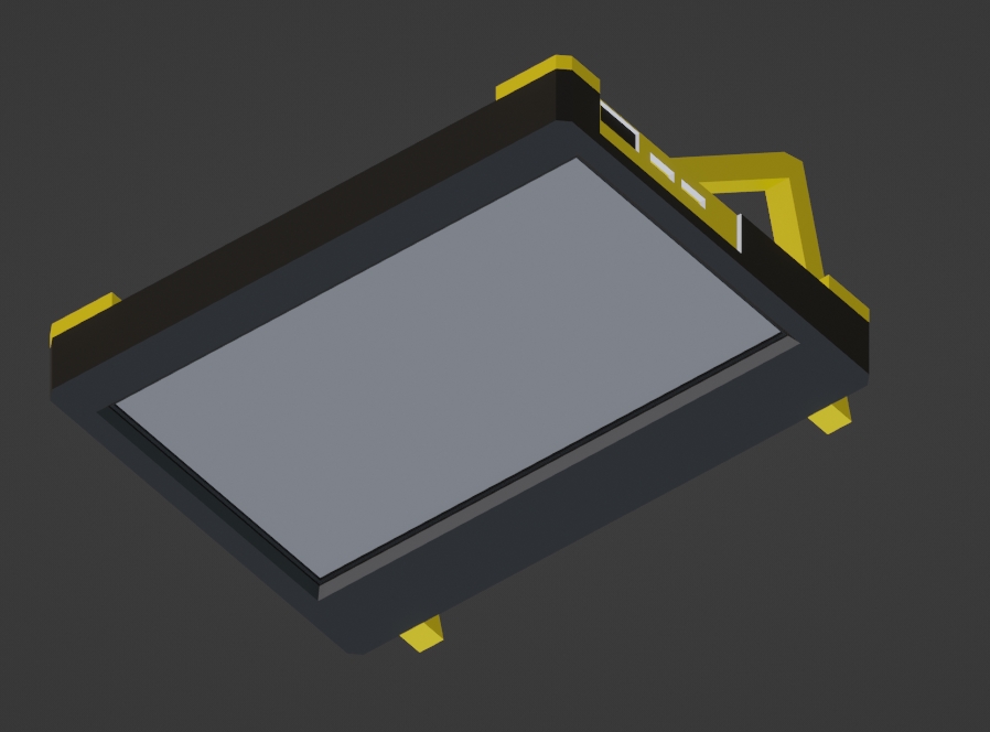 7 pulgada toque monitor caso funda + odroid xu4 montar frambuesa pi pantalla 3D print model - Mito3D