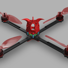 7 kürdan drone çerçeve çeşitli canavar inç gerçek 3d print model - Mito3D