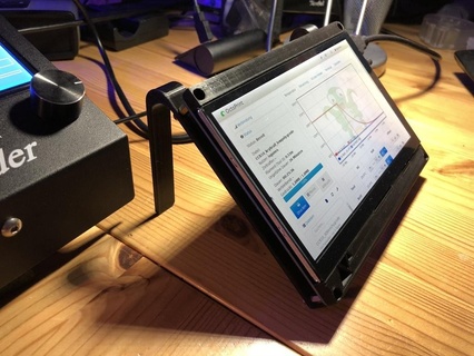 7 pantalla táctil estante soporte frambuesa pi octoprint v11 caso funda hdmi toque 3d impresora accesorios 3d print model - Mito3D