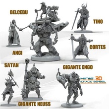 7 marteau guerre personnages Jeu orcs troll ogre cocher atelier jeu guerrerowarhammer stl characters3d zbrush singes 3d print model - Mito3D