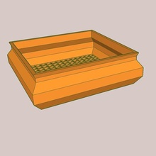 7 mm tamiz varios colador la construcción de juguete playa arena clasificación mineralogía prospección oro 3d print model - Mito3D