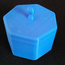 7 lados tapa de la caja casa 3d print model - Mito3D