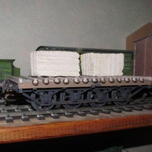 8-wheeled stone wagon west game model making train freight sprur 1 garden merchandise 3d print model - Mito3D