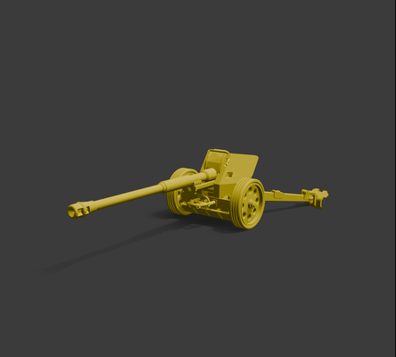 8 cm pak 43 1 100 stl modello pistola obice artiglieria cannone resina 3d stampa scala 20mm miniatura pezzo sla fdm 3d print model - Mito3D