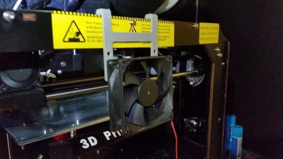 80mm soğutma hayran dirsek ctc yazıcı 5mm kalın kontrplak vakalar 3d Aksesuarlar 3d print model - Mito3D