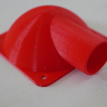 80mm fan adapter 40mm suction hose - pipe various cnc vacuum cleaner 3d print model - Mito3D