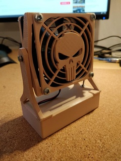 80mm fan holder 80mm fan fan fan mount solder fumes tool holders boxes  3d print model - Mito3D