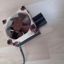80mm noctua fan funnel - customizable cooling funnels luefter 3d_printer_accessories 3d print model - Mito3D