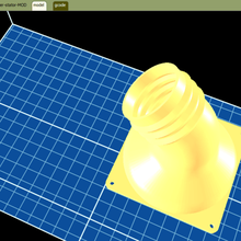 80mm pc fan flexi-tube adapter tool 3d print model - Mito3D