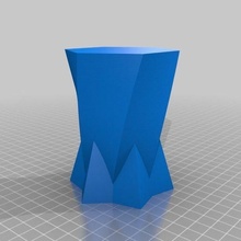 80x100 doppelt Twist Vase angepasst Behälter 3d print model - Mito3D