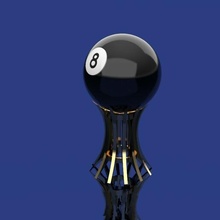 8 pelota caja piscina billar señal verde azul negro estante soporte palla tornillo scatola hilo 3d print model - Mito3D
