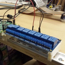 8 canale relè tavola din montare arduino beaglebone rotaia lampone pi 2 elettronica 3d print model - Mito3D