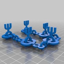 8 letters chain gang art sculptures 3d print model - Mito3D