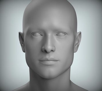 8 masculino cabeza esculpir 01 3d modelo low poly hombre Arte cara personas ojo personaje esculturas escultura cuerpo deco estatua nariz oído anatomía boca zbrush 3d print model - Mito3D