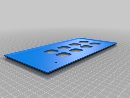 8 relay box plate customized household 3d print model - Mito3D