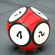 8 facce gioco giocattolo i dadi cubo 3d print model - Mito3D