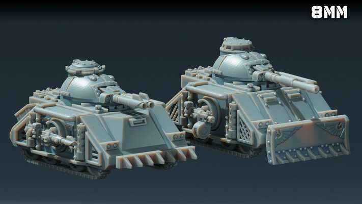 8mm lbt astra airborn forces tank game oldhammer 6mm marines predator wargame miniatures tabletop epic li 3d print model - Mito3D