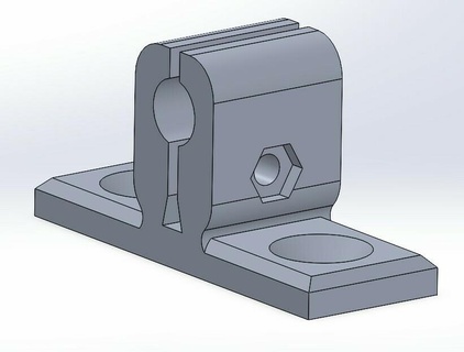 8mm lineare rotaia supporto guida albero parti 3dprinter utensili diy3dprinter Fai aggiustare 3d print model - Mito3D