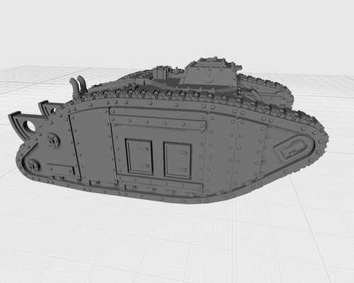 8mm ölçek grim dark albian mk iv savaş tank acımasız karanlık bilimkurgu epik 6mm oyunu lejyonlar güneş asist mıknatıs leman rus 3d print model - Mito3D