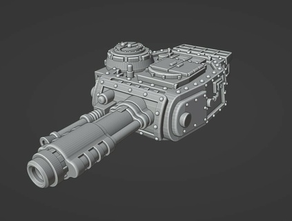 8mm scale hammer hell tank turret 3d print model - Mito3D